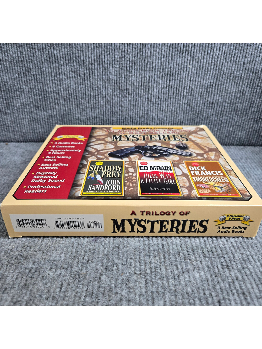Media Books Mysteries Audio Book Trilogy 6 Cassettes 3 Books